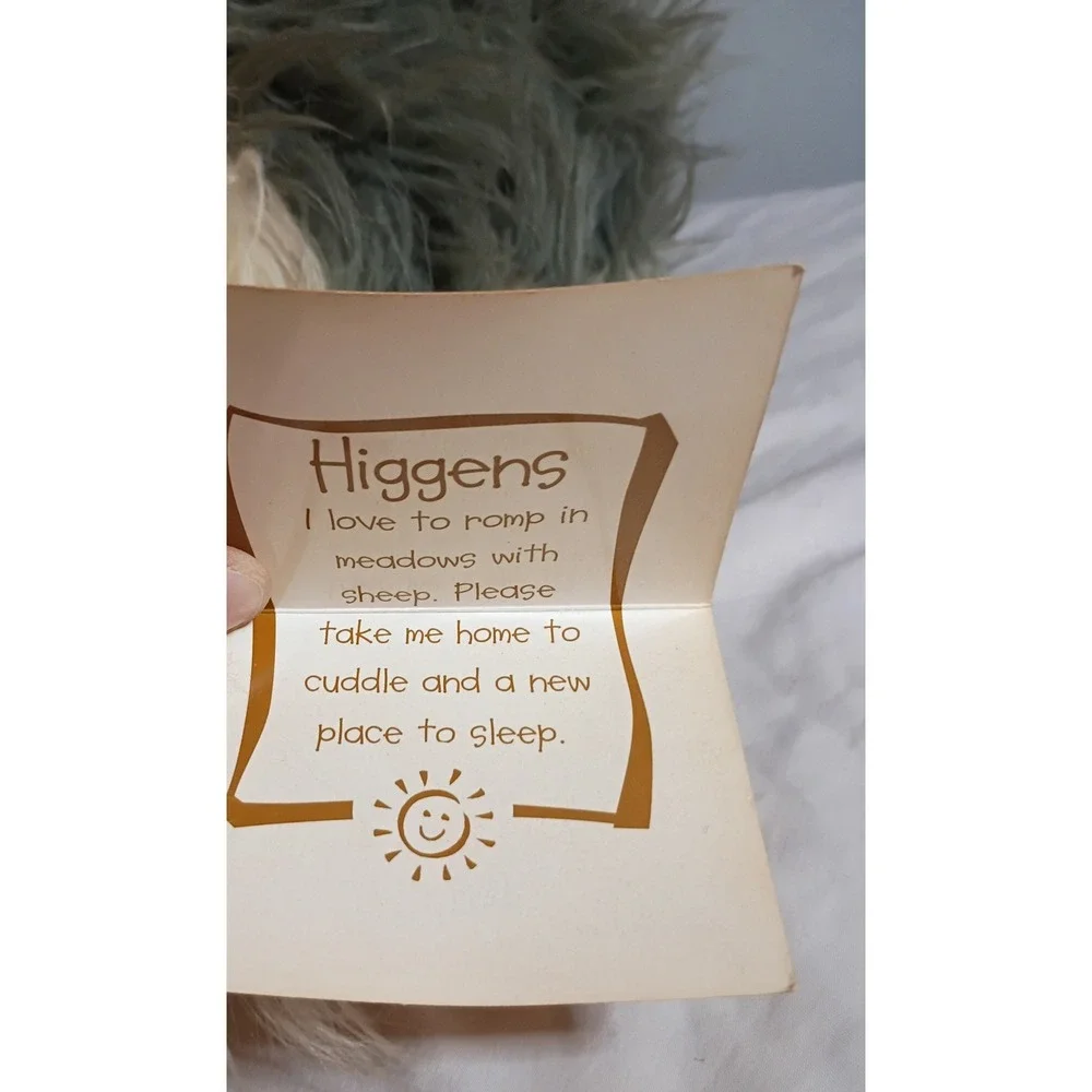 Lou Rankin Friends Higgens Sheepdog Plush Dakin Applause Gray 24420 NWT DIRTY